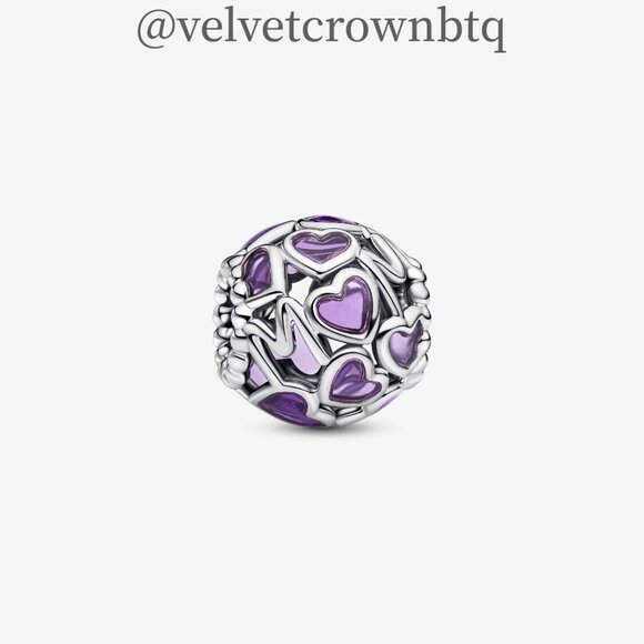Pandora Openwork Hearts Mum Charm - Picture 1 of 5